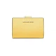 Женский кожаный кошелек MICHAEL KORS Medium Crossgrain, желтый - изображение 1