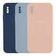 Чохол Silicone Case Square Full Camera для iPhone X/Xs Колір 19.Pink Sand - изображение 2