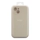 Чохол Silicone Case Full Size with Frame для iPhone 13 Колір 60.Crem Yellow - изображение 5