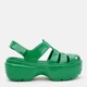 Женские сандалии Crocs Stomp Fisherman Hgh Shine Sndl GIv 210057-3WH 38-39 (M6/W8) 24 см Зеленые (196265681167) - изображение 1
