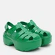 Женские сандалии Crocs Stomp Fisherman Hgh Shine Sndl GIv 210057-3WH 38-39 (M6/W8) 24 см Зеленые (196265681167) - изображение 3