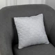 Подушка декоративна "VELOUR" Світло-сіра, 40x40 - зображення 5