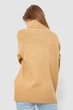 Свитер - гольф женский шерстяной, цвет бежевый, 244R2050, XXXL - изображение 4