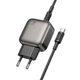 Сетевое зарядное устройство адаптер Borofone BAS55A Absolute charger set |1USB/1Type-C, 30W/3A, быстрая зарядка PD/QC, многоуровневая система защиты| с кабелем Type-C в Type-C |1 м, до 60 Вт| Черный - изображение 3