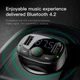 Автомобильный FM-трансмиттер модулятор и зарядный адаптер Baseus T Shaped Car Bluetooth MP3 Player S-09A (Standard Edition) |Bluetooth 4.2, 2USB, TF, 3.4A, LED-дисплей, многоуровневая защита, универсальная совместимость| Черный - изображение 4