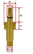 Адаптер 1/4" Bosch MacAllister тато насадки мийної машини очищувача каналізації високого тиску - зображення 2