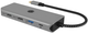 Док-станція Icy Box USB Type-C - USB 3.2 x2, USB 2.0, USB Type-C, HDMI x2, SD, microSD, RJ-45 Grey/Black (IB-DK4012-CPD) (6105824520122) - Уцінка - зображення 2