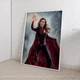 Постер супергероиня Marvel Ванда Максимофф (Багряная Ведьма). Фан-арт. Серия Superheroine Collection А3 30х42 см (MAR07_А3) - изображение 2