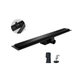 Трап для душа линейный Koer FD08-70x600-Glass Black черный из нержавеющей стали 70x600 мм со стеклянной панелью (KR5140) - изображение 2