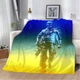 Плед патріотичний 3D Воїн ЗСУ 12403 135х160 см - зображення 1