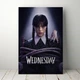 Интерьерная картина Уэнздей Аддамс, Wednesday (2025), сериал, Дженна Ортега, 42×28 см (id7047) - изображение 1