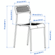 Кухонный стул SANDSBERG IKEA 106.054.24 белый - изображение 5
