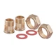 Комплект для подключения счетчика воды с накидной гайкой Nolf NFC.460-SET - 1/2"-3/4" (NF3242) - изображение 2