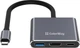 USB-хаб (док-станция) ColorWay USB-C 3-в-1 Type C PD 100W/USB3.0/HDMI 4К Grey (CW-HUB08) - изображение 4