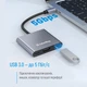 USB-хаб (док-станция) ColorWay USB-C 3-в-1 Type C PD 100W/USB3.0/HDMI 4К Grey (CW-HUB08) - изображение 9
