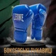 Боксерські рукавиці Leone GN111 THE GREATEST Blue 14 унцій (бинти 4 м. в комплекті) - изображение 2
