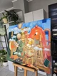 Картина "Думки", авторська робота, масло, розмір полотна 100х85см, без рами - зображення 6