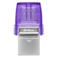 Флеш-накопитель Kingston DataTraveler microDuo 3C 64GB USB Type-C/USB Type-A Фіолетовий - изображение 1