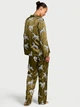 Піжама Сатинова (сорочка + штани) Victoria's Secret Glazed Satin Long Pajama Set ХS Regular Хакі (27111003) - зображення 2