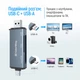 Кардрідер ColorWay USB 2.0/USB-C to CF/SD/MicroSD Black (CW-CR-01) - зображення 11