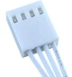 Кабель Спліттер 5V 3PIN+4PIN ARGB LED Strip Connector 1 -> 1 подовжувач комплект 2шт 25см (788225944-11) Білий - зображення 6