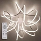 Потолочный светодиодный светильник с пультом ДУ LUMINARIA LIANA MUSE 80W WHITE/OPAL 220V IP20 - изображение 1