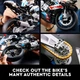 Конструктор Мотоцикл BMW M 1000 RR 1920 деталей в масштабі 1:5 (У крафтовій упаковці) - зображення 5