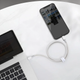 Kabel Baseus High Density Braided USB Type-C - Lightning 1 m White (CATLGD-02) - obraz 11