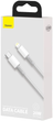 Kabel Baseus High Density Braided USB Type-C - Lightning 1 m White (CATLGD-02) - obraz 13