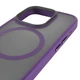 TPU+PC чохол Metal Buttons with MagSafe для Apple iPhone 16 Pro Max (6.9") Темно-Фіолетовий - зображення 4