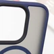 TPU+PC чохол Metal Buttons with MagSafe для Apple iPhone 16 Pro Max (6.9") Синій - зображення 5