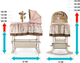 Kołyska z pilotem Milly Mally Sweet Melody Simple Grey (5901761123128) - obraz 5