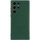 Чохол Silicone Cover Lakshmi Full Camera (AA) with MagFit для Samsung Galaxy S25 Ultra Зелений / Dark green - зображення 1