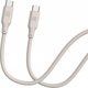 Кабель Evelatus USB Type-C – USB Type-C 1.2 м Warm Gray (EDCUC1WG) - зображення 2