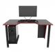 Геймерский игровой стол ZEUS™ GAMER-2 черный с красной кромкой - зображення 3