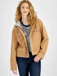 Куртка демисезонная короткая с капюшоном женская Tommy Hilfiger 694153812 L Коричневая (1159840813) - изображение 3