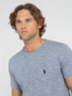 Футболка хлопковая длинная мужская U.S. Polo Assn 11C197-2F00A(Blue Sapphire) XL Голубая (786660507553) - изображение 3
