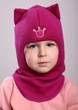 Зимова шапка-шолом Beezy для дівчинки 1450-19-22 Кішка нар. 1 (47-49 см) - зображення 1
