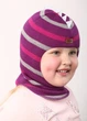 Зимова шапка шолом Beezy для дівчинки 1615-38-22 Діно нар. 4 (від 56 см) - зображення 3