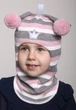 Детская зимняя шапка-шлем Beezy для девочки 1412-37-22 Белка р. 2 (50-53 см) - изображение 1
