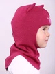 Зимняя шапка-шлем Beezy для девочки 1450-20-22 Кошка р. 1 (47-49 см) - изображение 3