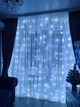 Новогодняя LED гирлянда-штора "Ледяная сказка" холодный белый свет 300 LED 3х3м с пультом ДУ - изображение 8