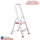 Стремянка Intertool 2 ступени 410 мм (LT-1002) алюминиевая - изображение 1