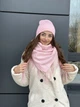 Женский теплый платок в клеточку розовый Cashmere - изображение 2