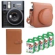 Подарочный набор камера мгновенной печати Fujifilm Instax Mini 41 Black/Brown/Чехол/Фотоальбом (108 фото)/Фотобумага (50 снимков) (Подарочная упаковка) - изображение 1