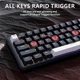 Игровая Клавиатура ATTACK SHARK X65 HE Black-White Магнитные Свитчи. Проводная 8000Hz/s. RGB Подсветка, 65 keys, Switch 0.1mm. Rapid Trigger - изображение 4
