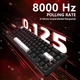 Игровая Клавиатура ATTACK SHARK X65 HE Black-White Магнитные Свитчи. Проводная 8000Hz/s. RGB Подсветка, 65 keys, Switch 0.1mm. Rapid Trigger - изображение 3