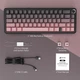 Компактна ігрова клавіатура Attack shark X66 Pink gradient 60%, 3000mAh, Hot-Swap, RGB, 2.4GHz/Bluetooth/USB - изображение 8