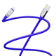 Кабель для заряджання та обміну даними USB YOKI YK-UL61 ULTRA Series USB/Lightning 12W (2.4A/5V) 1.2m Blue - зображення 3