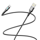 Кабель для зарядки и обмена данными USB YOKI YK-LE17 LED Series USB/Type C 60W (3A/20V) 1.2m Black - изображение 3